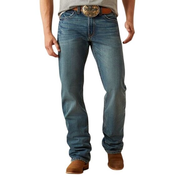 Ariat M4 Scoundrel Jeans Men 38/36 Blue Western Work Wear Rugged Cowboy Outdoors